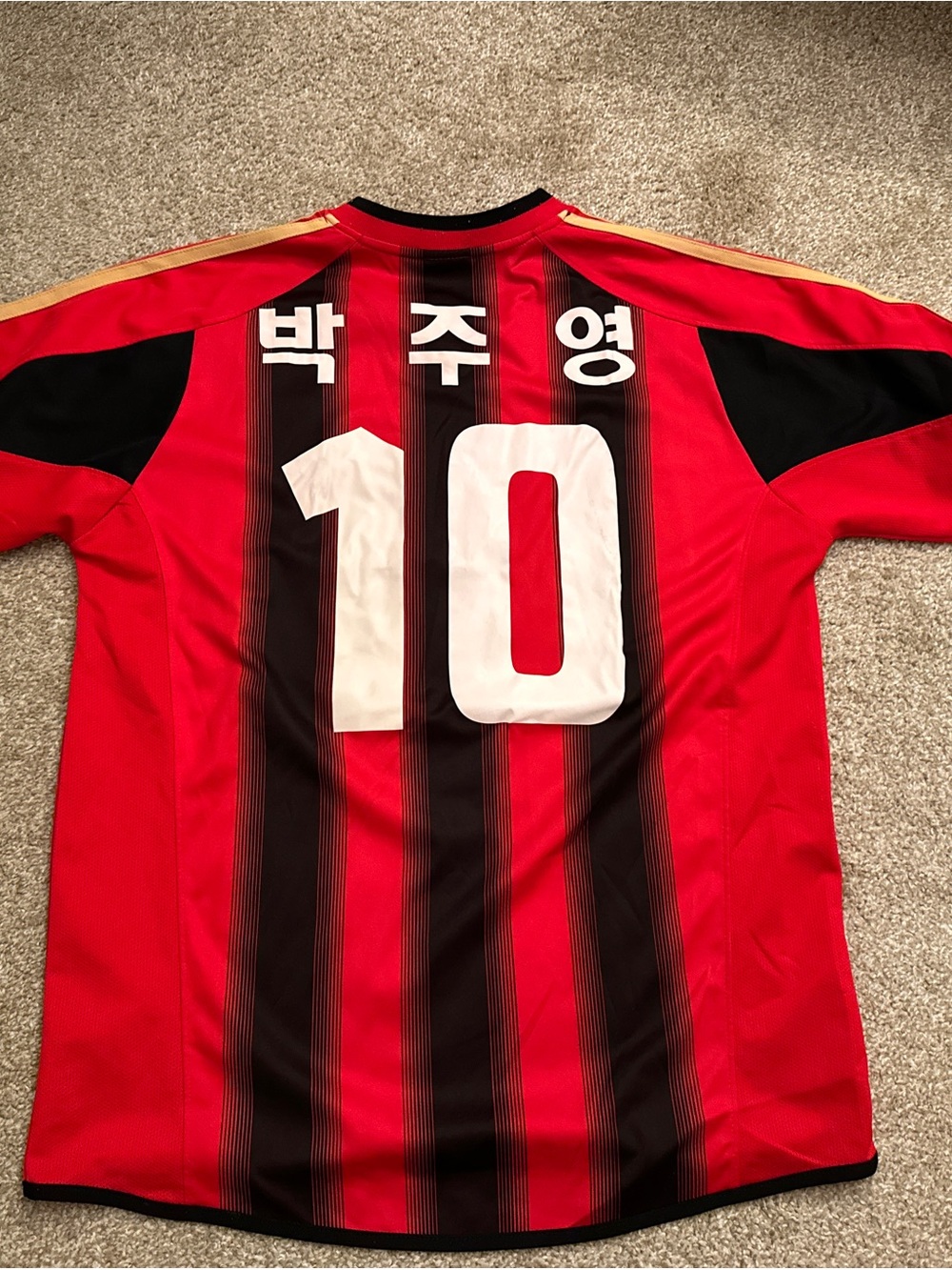 FC Seoul Park Jooyoung Soccer Jersey #10 home red and black